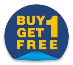 Buy 1 Get 1 Free