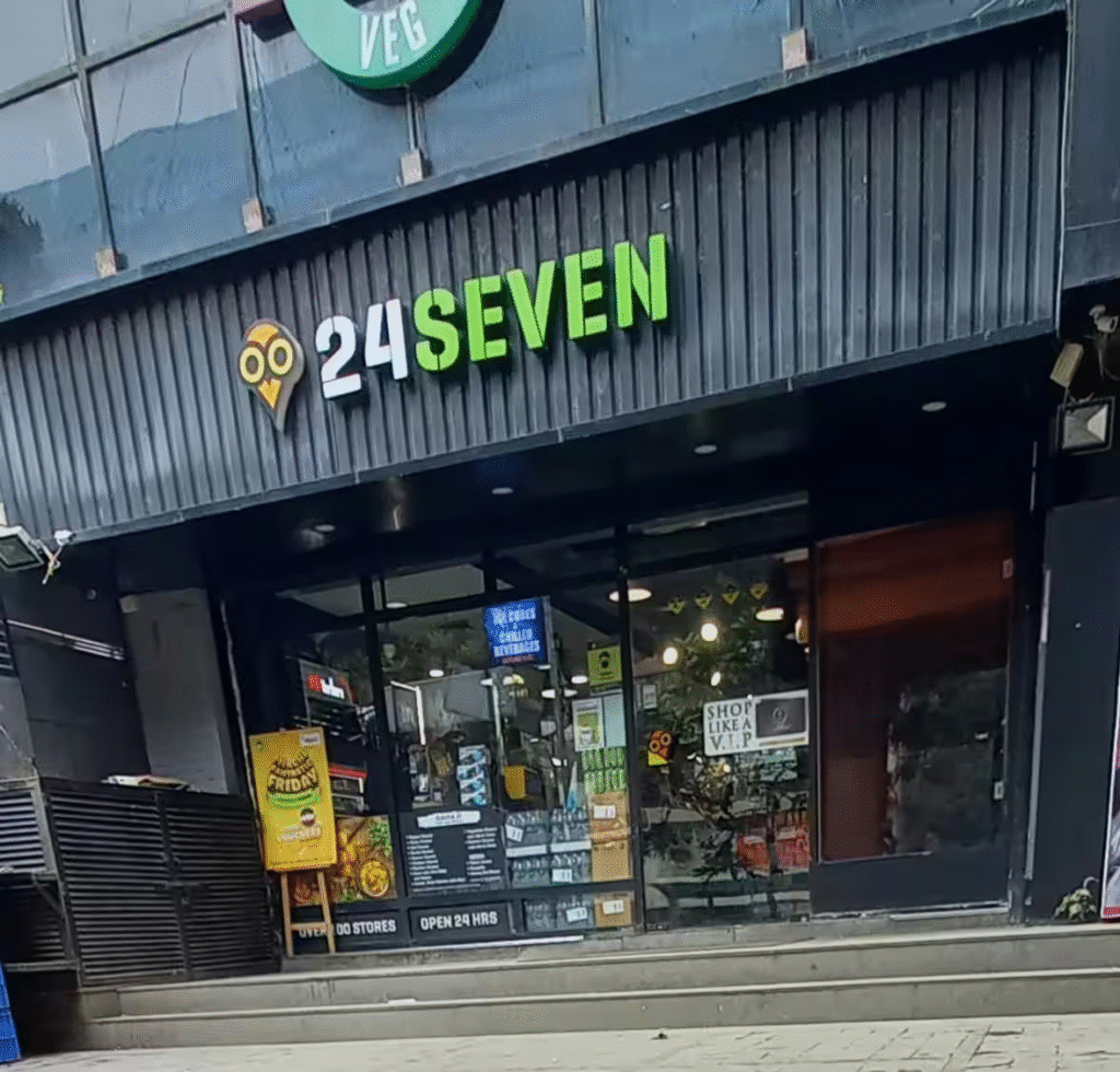 24SEVEN outlet open 24/7 across major Indian cities